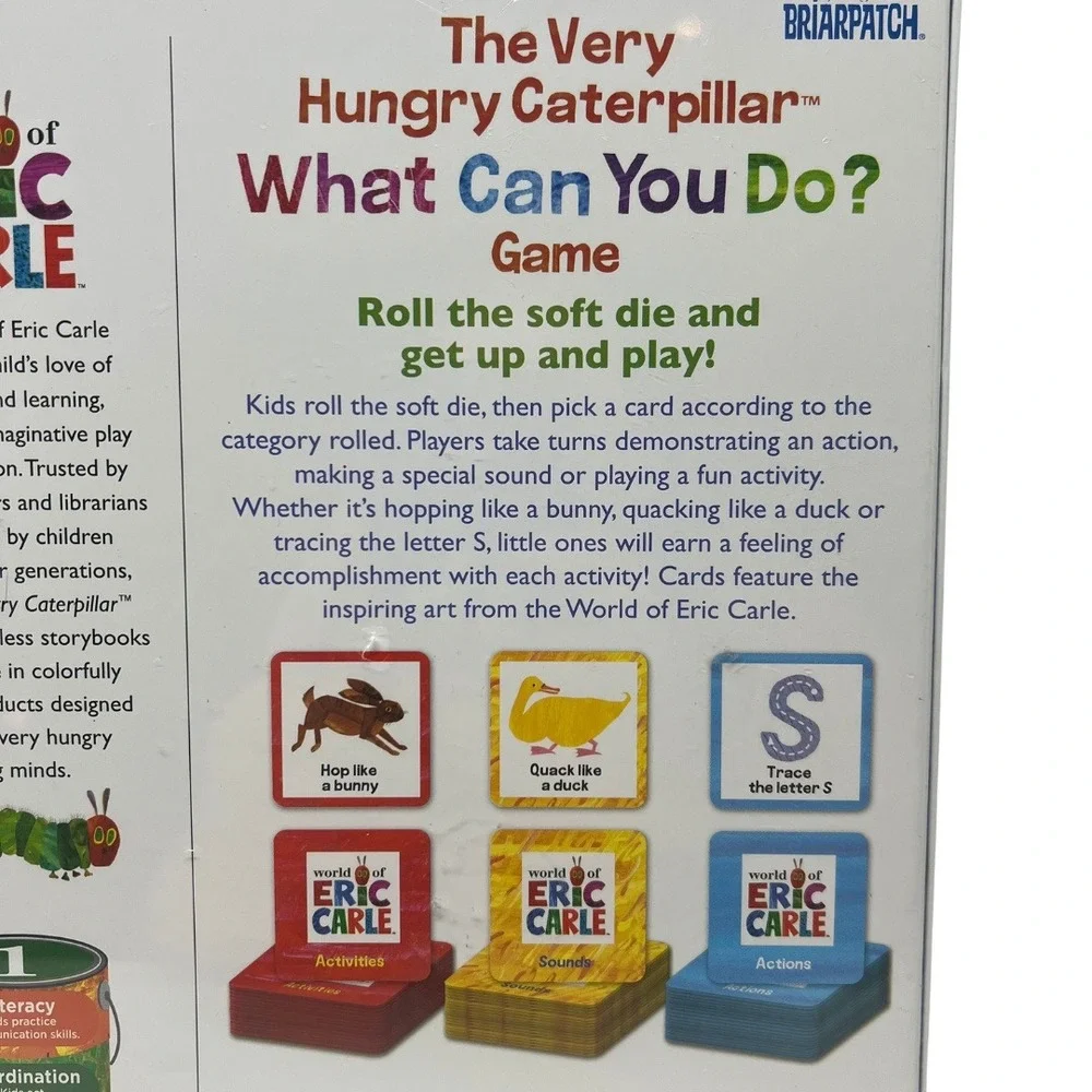 Very Hungry Caterpillar What Can You Do Game Preschool Kids Eric‎ Carle NEW
